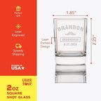 Groomsmen Shot Glasses - Personalized Wedding Party Gift or Proposal - Single Glass