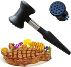 Meat Tenderizer Hammer with Soft Silicone Grip Handle,Dual-side Mallet for Kitchen,Heavy Duty Pounder For Tenderizing Steak, Beef and Fish, Meat Pounder Flattener