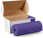 Exquisite Purple Plastic 54x300in Rectangular Tablecloth Roll with Built-in Cutter - 30 Feet, Disposable, Waterproof, All-Season, Birthday
