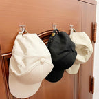 25 Small Wall Hooks for Hanging, with 30 Removable Strips, Clear Hanger Hooks, Damage-Free Utility Hooks with Adhesive Strips, Wire Toggle Wall Hook for Key, Hat, Decor, Door, Clear, Value Pack