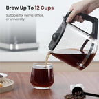 Gevi 12-Cup Programmable Coffee Maker with Touch Screen & Reusable Filter,Smart Drip Coffee Machine with Anti-Drip System, Perfect for Home,Iced Coffee