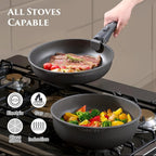 JEETEE 20 Pcs Pots and Pans Set Non Stick, Titanium Nonstick Cookware Set with Detachable Handle, Induction Kitchen Cookware Sets with Removable Handle, Camping RV Cooking Set, Oven/Dishwasher Safe