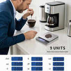 Small Gram Scale, Digital Kitchen Food Scale for Food Ounces and Grams, 500g by 0.01g Accurate, MEIYA Multifunction Digital Scale for Jewelry/Baking etc. 9 Units, Tare Function, 2 Trays, with Battery