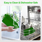 2 PCS Silicone Grease Cup Liners for Blackstone 36 28 22 17 Inch Griddle,Reusable Grease Catcher Cup Liner Grill Grease Tray,Durable Drip Pans Blackstone Griddle Accessories,Green