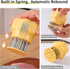 Meat Tenderizer Tool Stainless Steel Thickened Sharp Needle Makes Steak & Chicken Tender Easily, Heavy Duty Kitchen Cooking Gadget for Tenderizing Beef, Pork, Veal