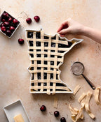 Minnesota Shaped Baking Dish Serving Platter or Decorative Tray Charming Porcelain Bakeware Oven Microwave and Dishwasher Safe