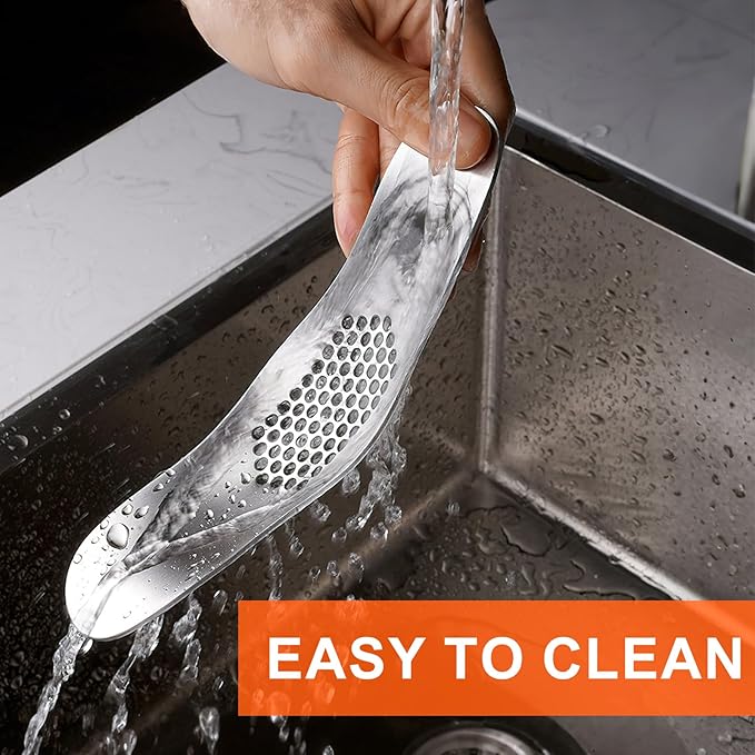 Stainless Steel Garlic Press, 304 Food Grade Direct-Press Tool, Fast Mincing, Easy to Use & Clean for Kitchen