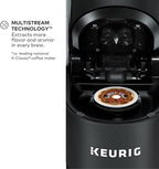 Keurig K-Supreme Single Serve K-Cup Pod Coffee Maker, MultiStream Technology, 4 Brew Sizes, 66oz Dual-Position Removable Reservoir, Black
