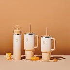 Hydro Flask 32 Oz Travel Tumbler with Handle, Lid and Straw - Insulated Stainless Steel in Honey Ombre