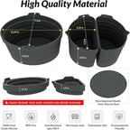 PREMIUM QUALITY: Tasmai 3 Pack, Crock pot liners, 4-8 Quart Slow Cooker Liners, Reusable Silicone crockpot liner, Crockpot liner, Crock pot divider, Crockpot divider insert (6 Quart (Gray))