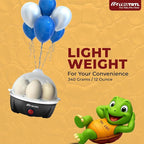 Electric Egg Cooker | Boils upto 7 eggs | Poacher | Omelet maker | Vegetable steamer, dumpling & More | Royal Black