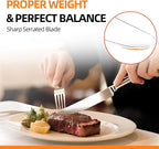 Silverware set for 12,60 Pieces Premium Stainless Steel Silverware set,Mirror Polished Cutlery Set,Heavy Duty Flatware Set for 12,Dishwasher Safe,Luster Series