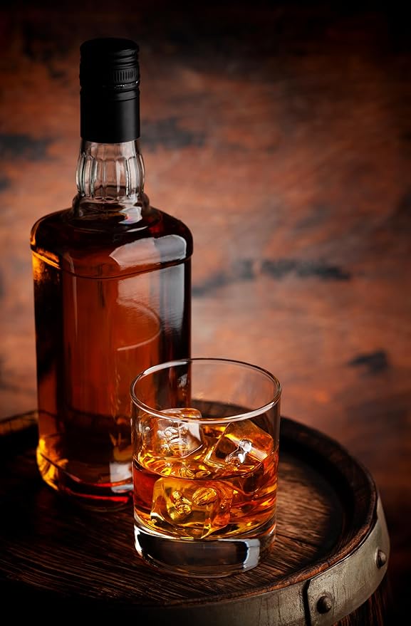 Ravenscroft Crystal | Set of 4 European Taylor Double Old Fashioned Glasses | 11 Fluid Ounces | 100% Lead-Free Crystalline | Dishwasher Safe | Gift Idea