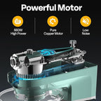 VIVOHOME 6 in 1 Multifunctional Stand Mixer with 8.5 Quart Stainless Steel Bowl, 660W 10 Speed Tilt-Head Meat Grinder, Juice Blender, Vegetable Slicer, Pasta and Cookie Maker, Blue