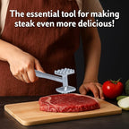 4-Piece Meat Tenderizer Tool – Includes Textured Meat Tenderizer Hammer, Stainless Steel Needle Tenderizer, ABS Mixing Stick & Cleaning Brush – 4-Piece Duty Kitchen Accessories for Steak & Chicken