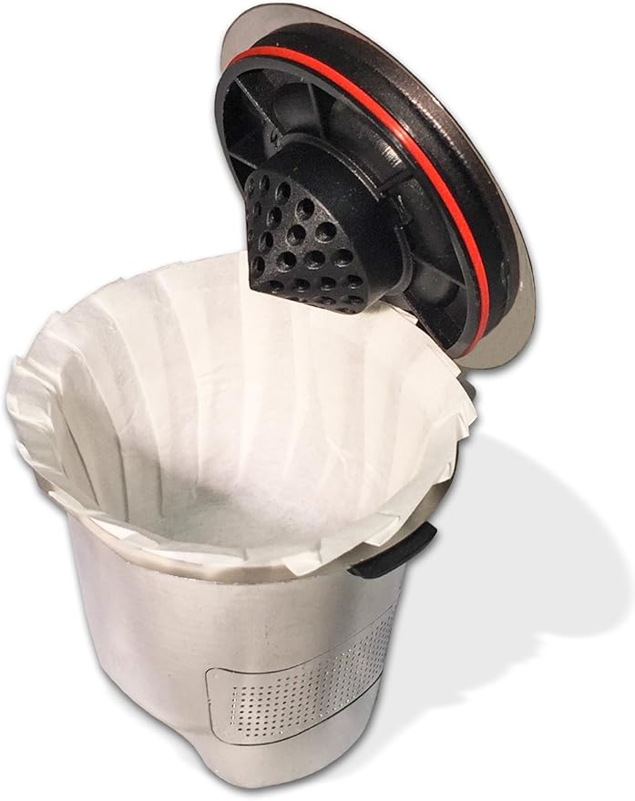 Universal Optional Paper Filters for Refillable K-cups for Keurig Brewers, 300 Count