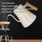 Electric Kettles, Gooseneck Electric Kettle, ±1℉ Temperature Control, Stainless Steel Inner, Quick Heating, for Pour Over Coffee, Brew Tea, Boil Hot Water, 0.9L (White)