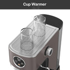 VEGETA Coffee Machine, 1350W Espresso Machine with Milk Frother, 20 Bar Coffee Espresso Machine for Cappuccino, Latte, Brown