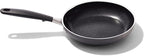 OXO 8” Non-Stick Every Day Frying Pan, BPA-Free Comfort Grip Silicone Handle, Dishwasher & Oven Safe, PFAS-Free Ceramic Skillet, Black
