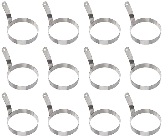 Thunder Group SLER0501R Egg Ring, 5" Diameter, Stainless Steel, Mirror Finish, Pack of 12