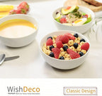 Cereal Bowls Set of 4, White Soup Bowls 20 oz, Ceramic Breakfast Bowl 6 Inch, Kitchen Bowl for Salad, Pasta, Ramen, Oatmeal, Noodle, Rice, Microwave and Dishwasher Safe