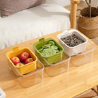 Multi-functional Drain Basket Fruit Cleaning Bowl with Strainer Container, Kitchen Sink Food Catcher Drainer Fruit Rinser Bowl (1, White)