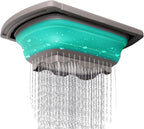 Qimh Colander collapsible, Colander Strainer Over The Sink Vegetable/Fruit Colanders Strainers With Extendable Handles, Folding Strainer for Kitchen,6 Quart