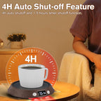 Coffee Mug Warmer – 55W Fast Heating Coffee Warmer, 3 Temperature Settings up to 170℉ with LED Lights, 2–9H Timer & Auto Shut-Off, Coffee Cup Warmer Gift for Women & Men, Office/Home Use