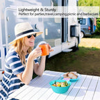 Unbreakable Large Cereal Bowls Set of 6, 32 Ounce BPA-Free Microwave and Dishwasher Safe Salad Bowls, Stackable Color Kitchen Set for Serving, Soup, Oatmeal, Pasta, Noodles - 6 Colors