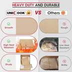 Unicook Pizza Stone 13 Inch, Cordierite Square Baking Stone for Ooni 12 Oven, Ideal for Making Crispy Crust Pizzas Bread and Cookies