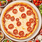 15" Round Baking Stone for Grill Oven, Heavy Duty Cordierite Bread Cooking Pan, Thermal Shock Resistant, Ideal for Making Crisp Crust Pizza