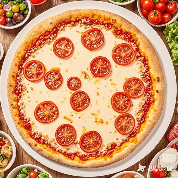 15" Round Baking Stone for Grill Oven, Heavy Duty Cordierite Bread Cooking Pan, Thermal Shock Resistant, Ideal for Making Crisp Crust Pizza