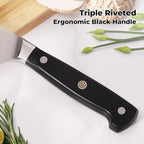 KEEMAKE Chef Knife Set, 6PCS Ultra Sharp Kitchen Knives with Ergonomic Handle, High Carbon Stainless Steel Kitchen Knife Set, Forged Cooking Knife Set for Slicing Meat Vegetable Bread And Fruit