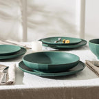 Stone Lain Rio 4-Piece Pasta Bowl Set Stoneware, Green