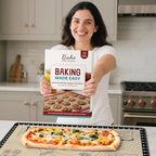 Extra Thick Silicone Baking Mat with 10 Easy Recipes,Silicone Mat for Baking, Non Stick Pastry Mat for Dough Rolling, Macaron, Cookie, bread, Pizza, Fondant/Pie Crust, Oven& Dishwasher Safe