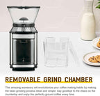 DBM-8GC Coffee Grind Chamber With Top Lid for Cuisinart DBM-8P1- Removable Grind Chamber Holds Enough Ground Coffee for 32 Cups Of Coffee Food Processor Replacement Parts