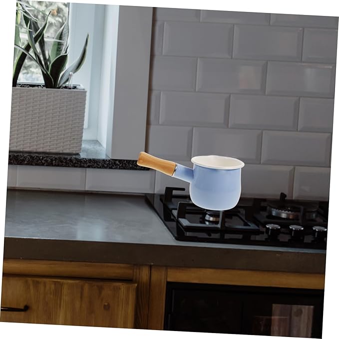 GANAZONO Multi-function Saucepan Food Cooking Pot for Milk Heating Saucepan Extended Handle