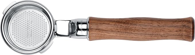 Normcore 58mm Slim Naked Portafilter with 18g Precision High Extraction Basket Fits Gaggia Classic Pro, Gaggia Carezza, Gaggia Cubika Plus Espresso Machines, Upgraded American Walnut Handle