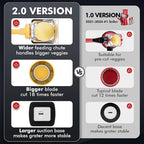 Geedel Rotary Cheese Grater - Upgraded Vegetable Shredder with 4 Interchangeable Blades, Easy to Clean Cheese Shredder with Handle, Kitchen Grater Nuts Grinder for Cutting Cheese, Vegetable, Nuts