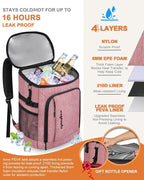 Capolo 36/45 Cans Cooler Backpack Insulated Waterproof for Women Men Lunch Backpack Coolers Leak Proof Soft Cooler Bags