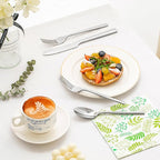 KINGSTONE Silverware Set, 20-Piece Forged Novelty Flatware Cutlery Utensil Set Premium Stainless Steel, Service for 4, for Kitchen, Home, Wedding, Party, Mirror Polished and Dishwasher Safe