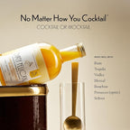 Dirty Pelican Cocktail Mixers - Mango Passionfruit Margarita - Skinny & Organic Drink Mixes for Cocktails - Low Calorie Mocktails - Low Sugar - Vegan - Gluten Free - No Preservatives - 750ml (1 Bottle)