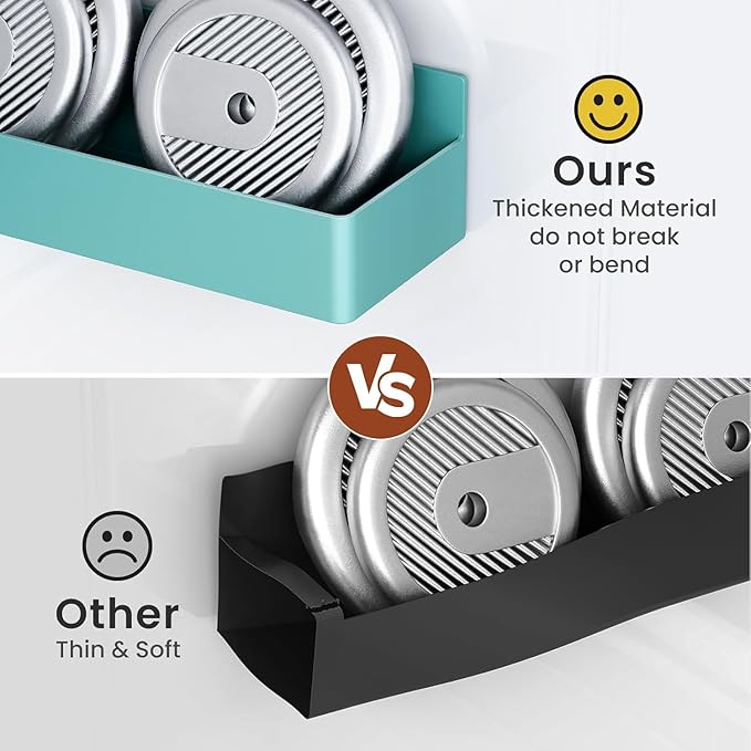 Magnetic Spice Rack for Refrigerator, Kitchen Organizer and Storage Shelf, Blue(2 Pack)