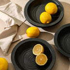 Stone Lain Orbit 4-Piece Pasta Bowl Set Stoneware, Charcoal