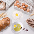 NileHome Egg Separator Egg Yolk White Separator Stainless Steel Egg White Yolk Sifting Filter Egg Divider Kitchen Tool for Baking Cake, Kitchen Gadget Cooking/Baker Tool, 2 Pack