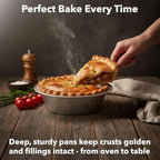 1000-Pack 5 3/4" Extra Deep Foil Pie Pans - Deep 1 13/16" Disposable Aluminum Pie & Tart Pans with Full Curl Rim - For Bulk Baking, Portion Prep, To-Go Meals, Market Stands & Foodservice Lines