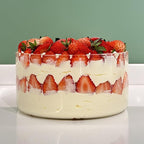 190oz Extra Large Glass Trifle Bowl with Lid, Modern Design Clear Glass Round Dessert Centerpiece Serving Bowl for Laying Ice Cream Cakes, Salad, Fruit, Microwave & Dishwasher Safe
