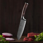Wakoli EDIB 4-Piece Damascus Knife Set – Professional Japanese Style Kitchen Knives | Genuine Damascus Steel Blades with VG10 Core | Ergonomic Pakkawood Handles | Premium Chef Knife Gift Set