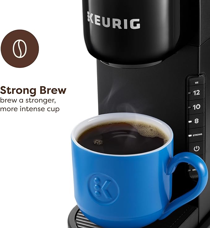 Keurig K-Express Single Serve Coffee Maker – Strong Brew Option, 42oz Reservoir, Sleek Design for Holiday Hosting & Gifting, Black