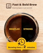 SHARDOR Single Serve Coffee Maker, Hot & Iced Coffee Machine for K Cup and Grounds, 6 to 14 oz Brew Sizes, 50 oz Removable Water Tank, Bold Brew Setting, Pod Coffee Maker with Reusable Filter, Red